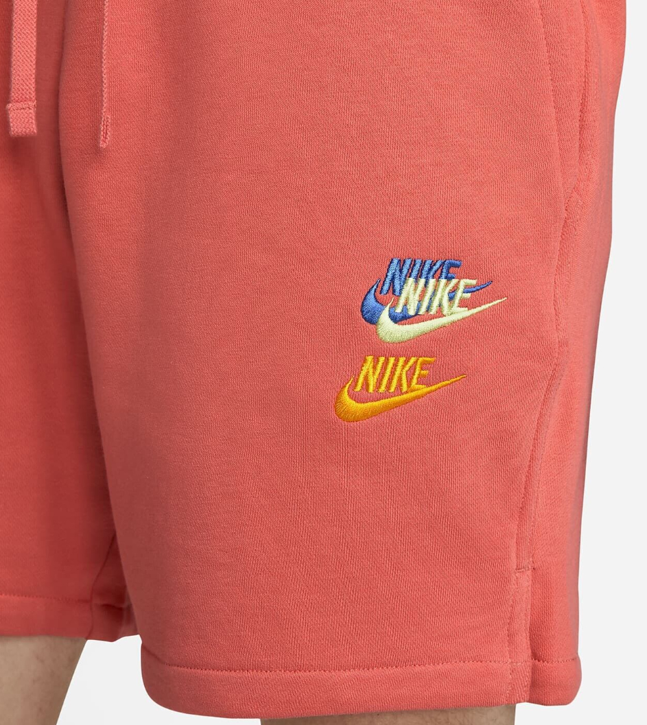 Pomarańczowe męskie spodenki Nike Sportswear Essentials DD4682814 S detal kieszeni i pasa