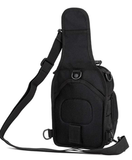 Huntvp Molle plecak czarny 22x29x12 cm detal