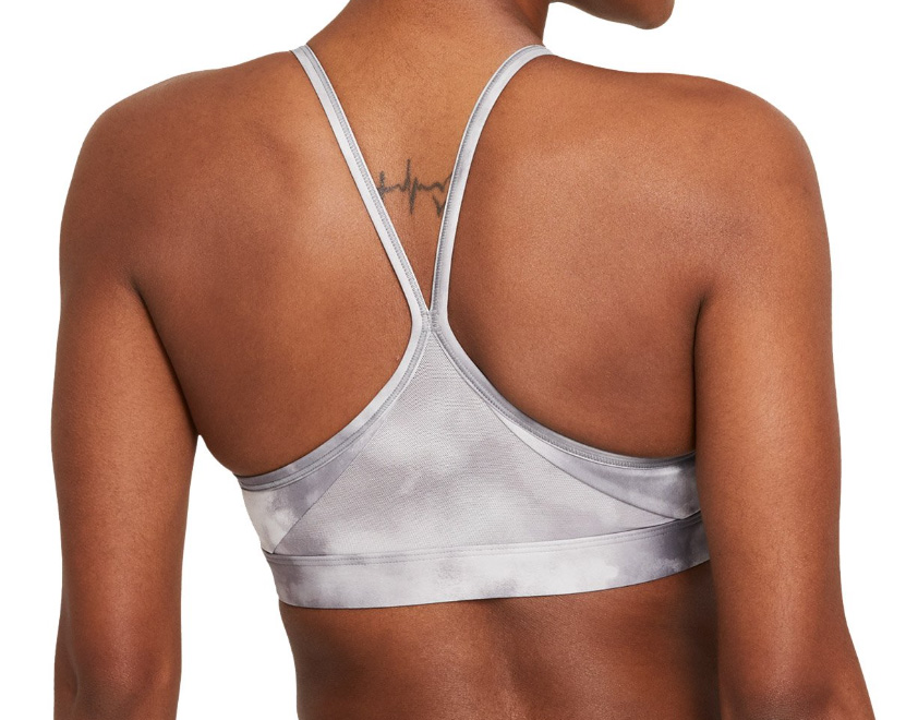 Biustonosz sportowy Nike Dri-FIT Indy szary XS bok