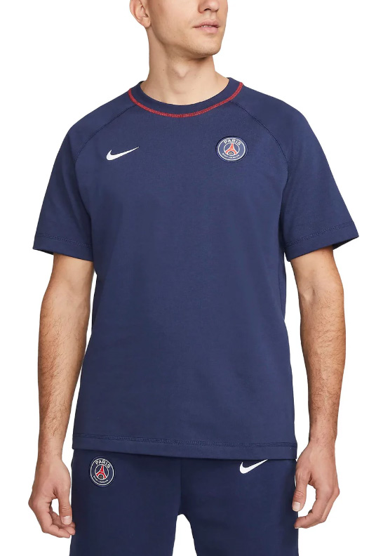 Męska koszulka streetwear Nike PSG granatowa M przód