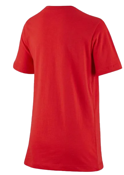 Czerwona koszulka Nike Turcja CD1490657 L 147-158 cm detal z logo Nike