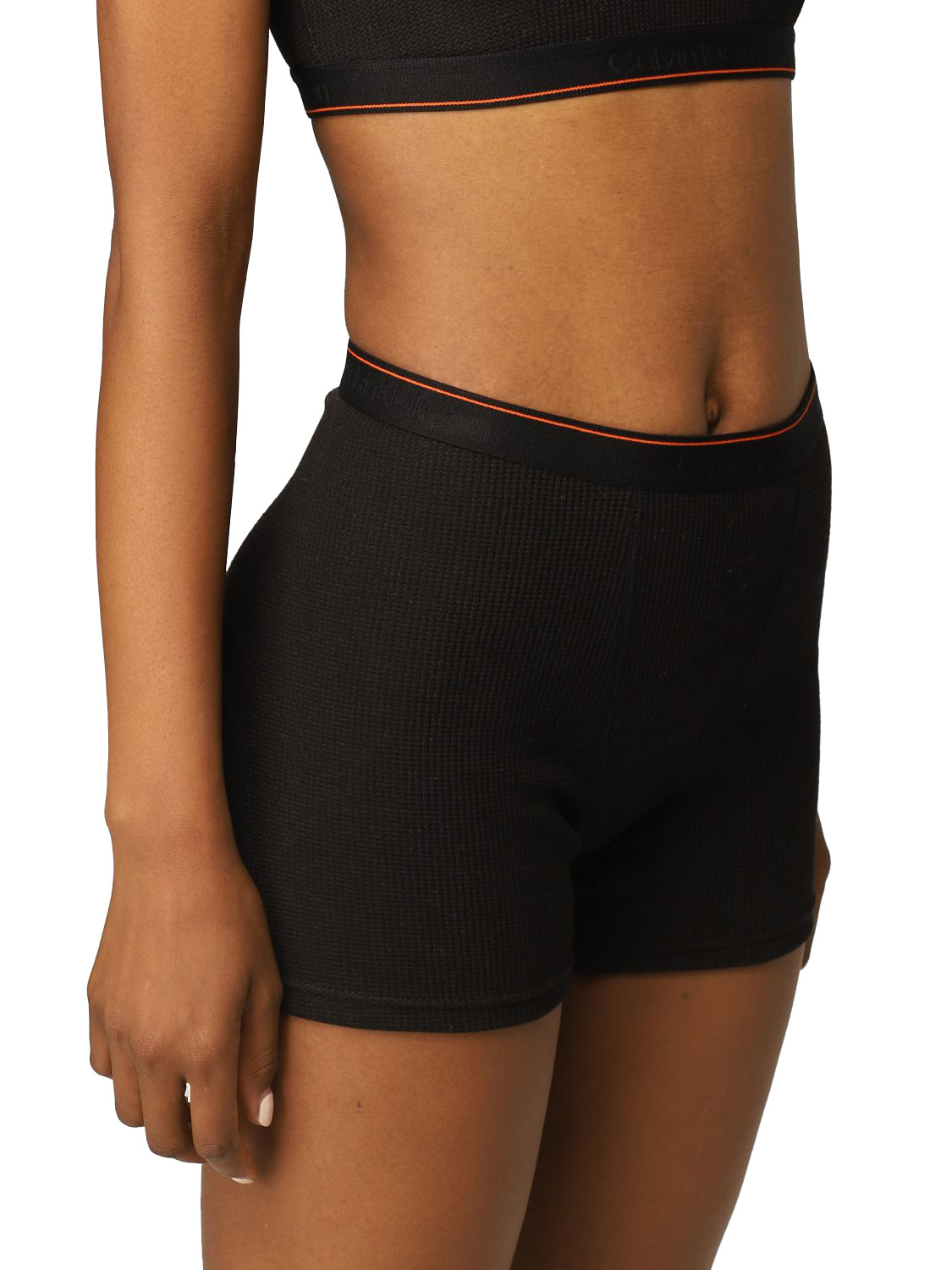 Szorty damskie Calvin Klein Sleep Short czarne XS 0040185WBE-UB1 przód