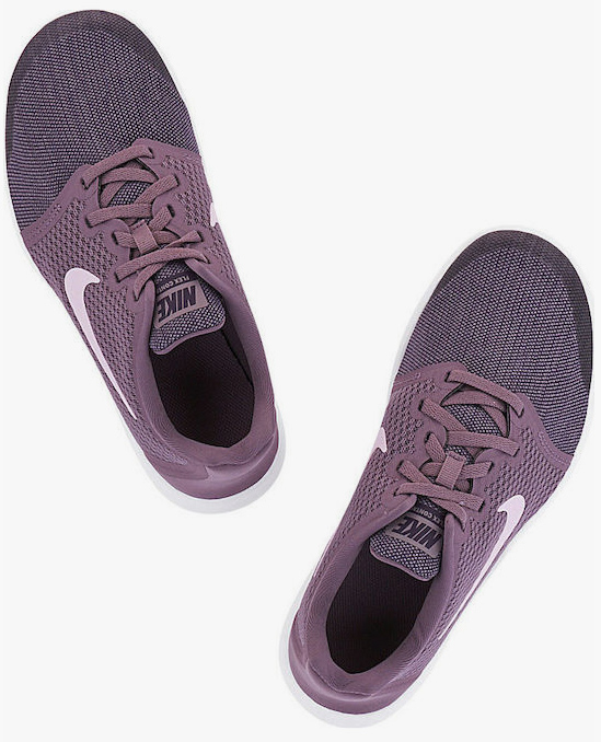 Fioletowe młodzieżowe sneakersy Nike Flex Contact 2 GS AH3448-500 r. 36,5 bok z technologią Flex