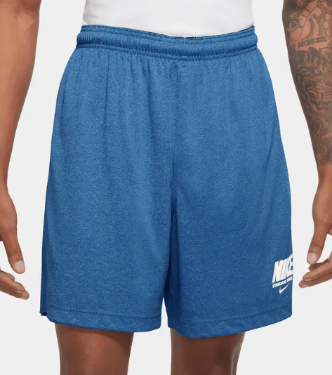 Ciemnoniebiesko-jasnoniebieskie spodenki dwustronne Nike Dri-FIT L bok