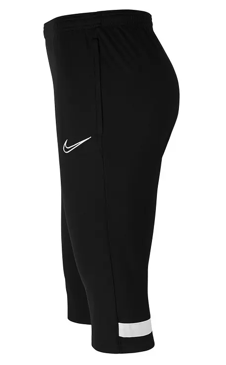 Czarne spodnie junior Nike Academy 3/4 CW6127010 L z technologią Dri-FIT