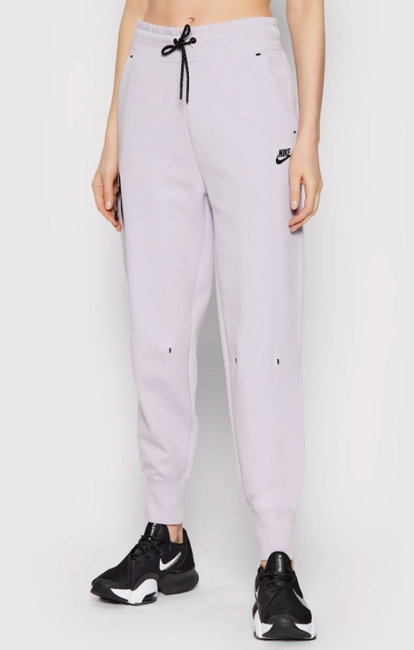 Spodnie dresowe damskie Nike NSW Tech Fleece Joggery L fioletowe przód