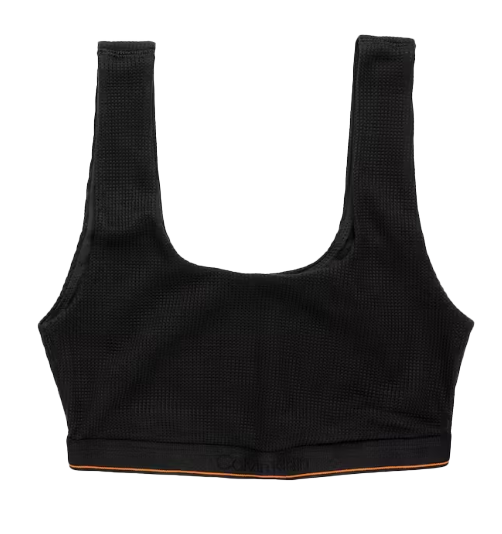 Biustonosz damski Calvin Klein Unlined Bralette czarny XS 0040169WBE przód