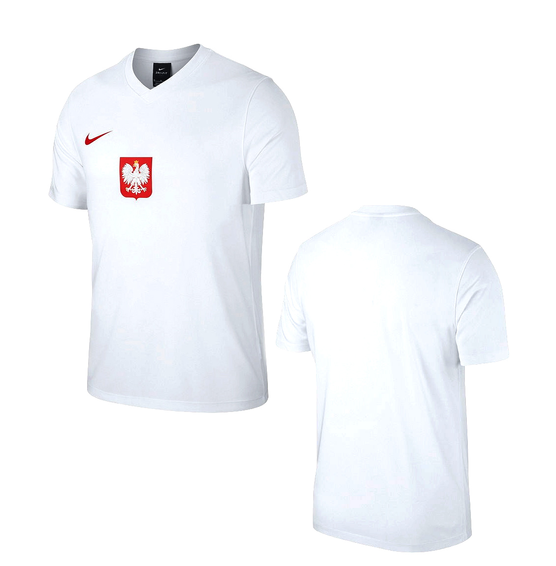 Biała koszulka męska Nike Polska Home/Away M przód