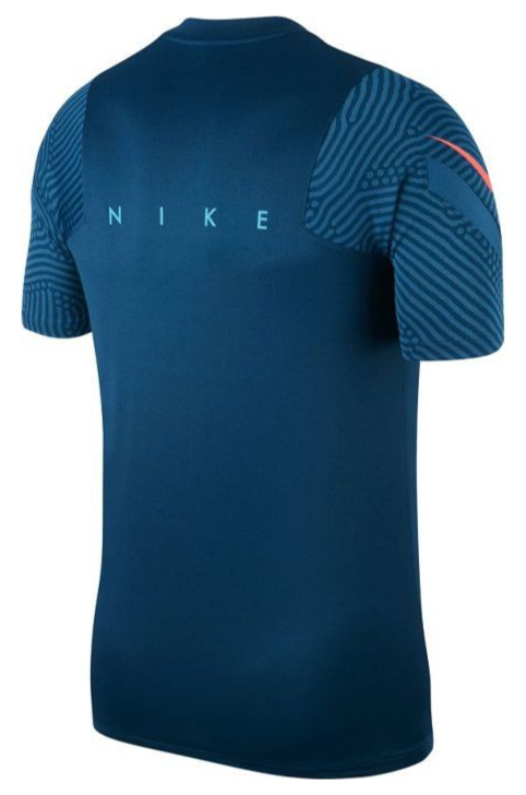 Ciemnoniebieska koszulka męska Nike Dri-FIT Strike S detal