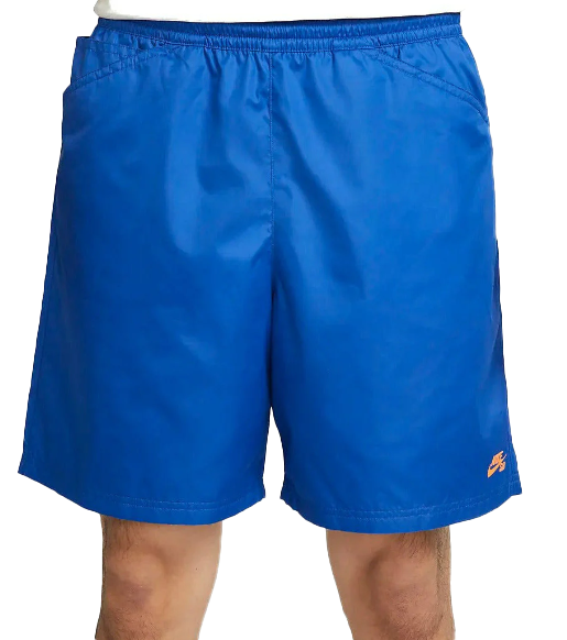 Niebieskie męskie spodenki Nike SB Chino DH2892480 L przód z logo