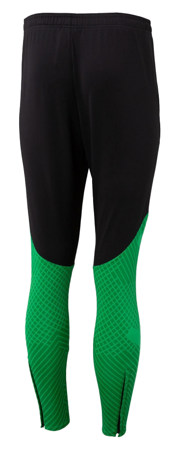 Czarno-zielone spodnie Nike Strike DH9224010 L dla juniorów z krojem Slim Fit