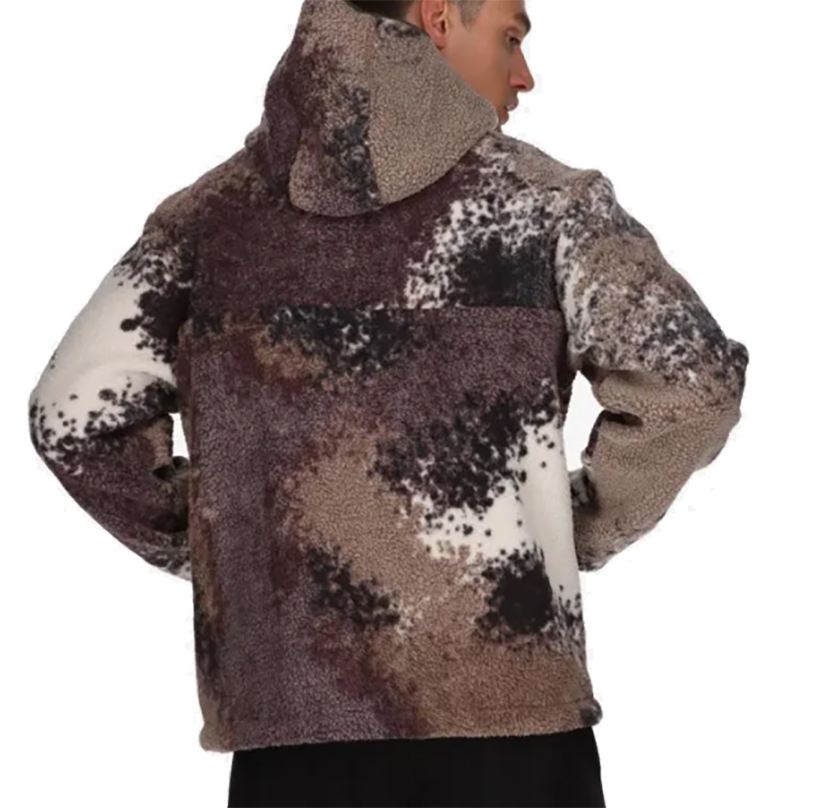 Multikolorowa bluza męska Nike DD5009004 S bok z kapturem i logo Futura