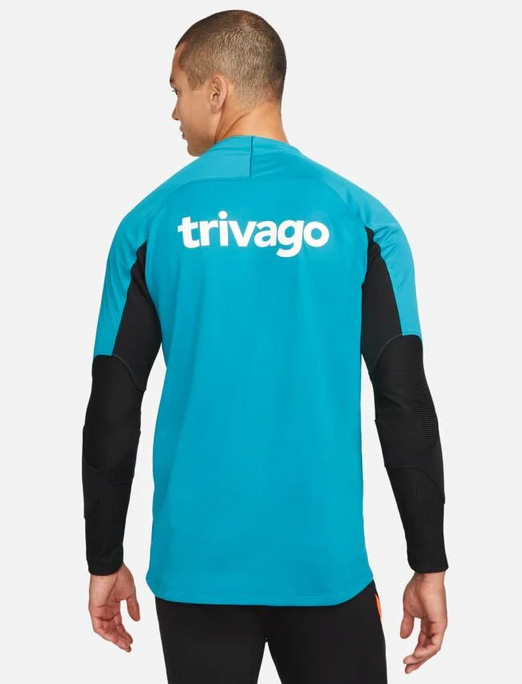 Męska niebieska koszulka Nike Chelsea FC DJ9914-472 S bok z technologią Therma