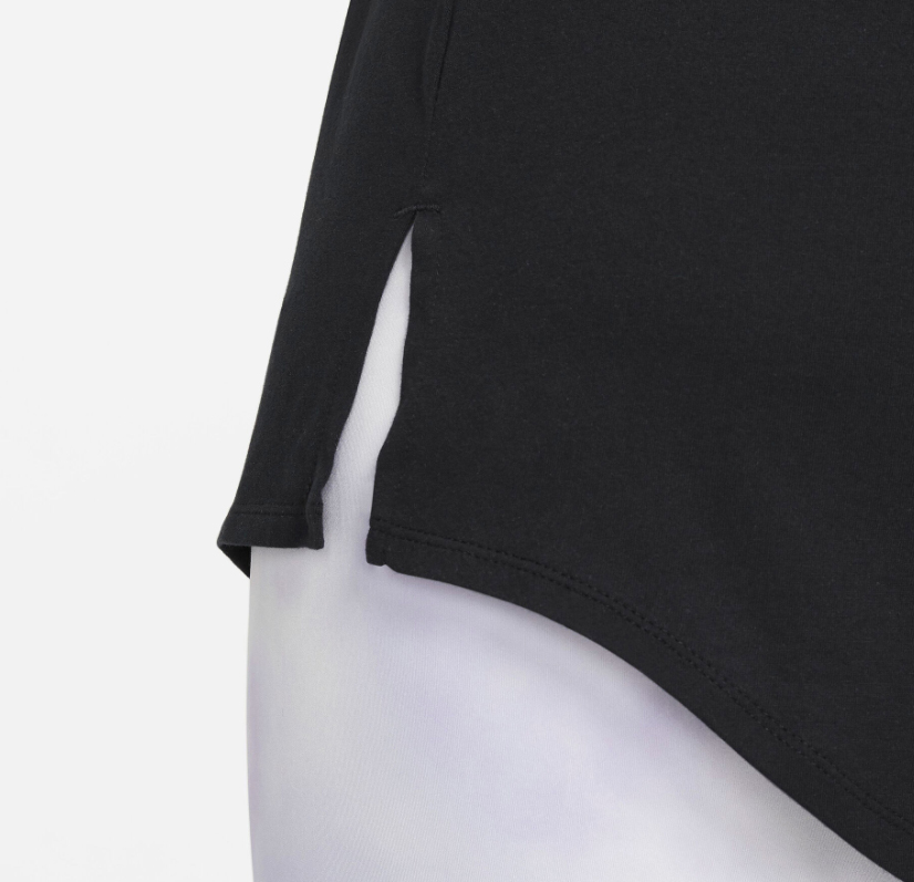 Czarny damski top Nike Icon Clash DJ2766-010 1X tył z technologią Dri-FIT