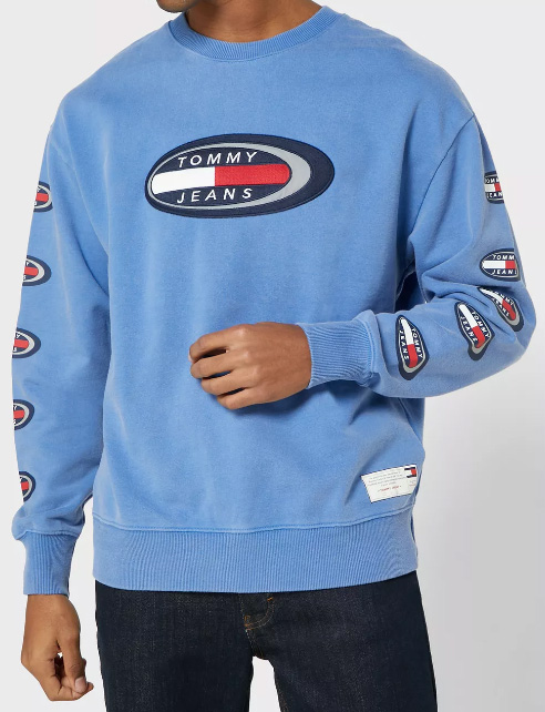 Niebieska bluza męska Tommy Hilfiger Summer Heritage M przód