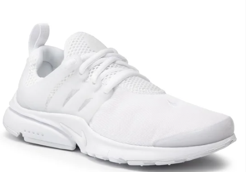 Białe młodzieżowe sneakersy Nike Presto GS 833875-100 r. 40 z elastyczną cholewką