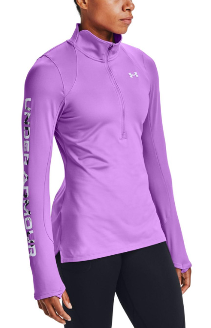 Fioletowa koszulka damska Under Armour 1359691568 SM przód z zamkiem 1/2