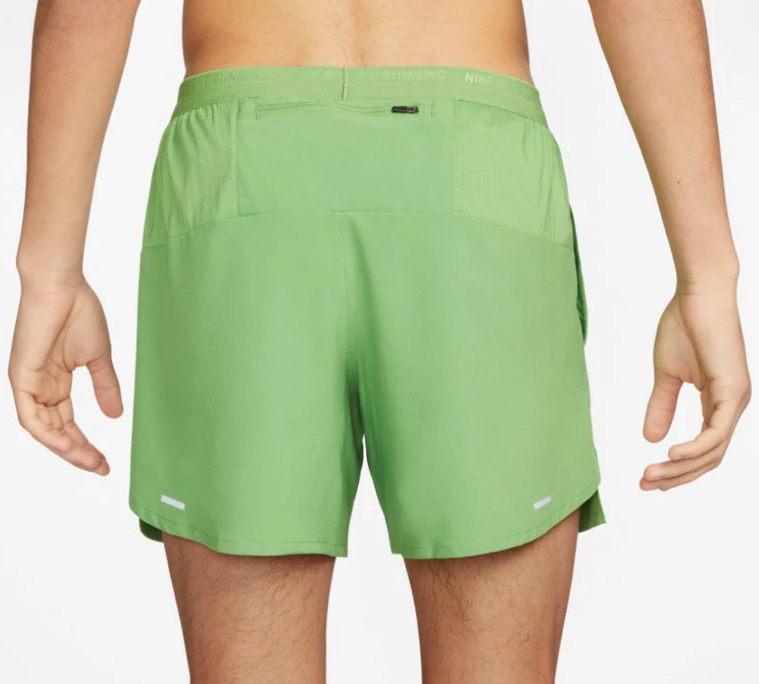 Zielone spodenki do biegania Nike Dri-FIT Stride 3XL bok