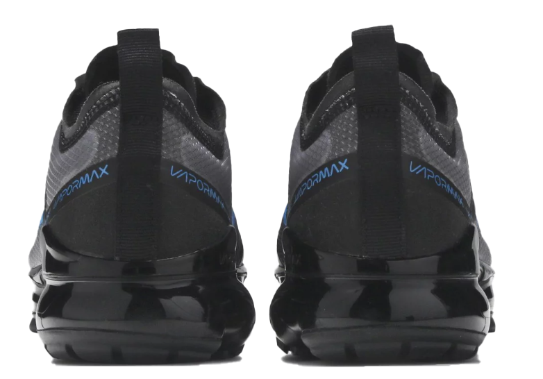 Czarne młodzieżowe sneakersy Nike Air VaporMax 2019 GS CN9581-001 r. 37,5 bok z podeszwą VaporMax