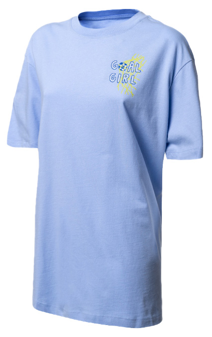 Fioletowy damski t-shirt Nike Football Goal Girl DH7482-548 M tył z krótkim rękawem