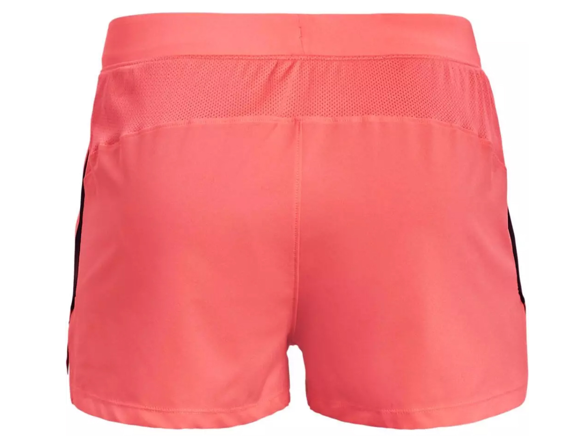 Pomarańczowe męskie spodenki Under Armour Fitted HeatGear 1361491690 L przód z logo