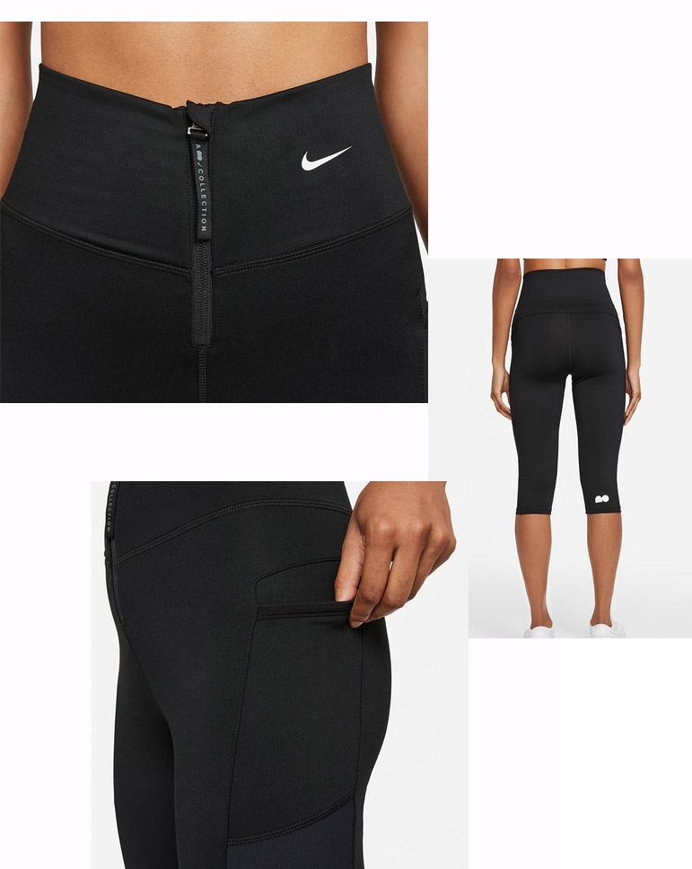 Damskie legginsy Nike Naomi Osaka DD9312-010 czarne XS przód