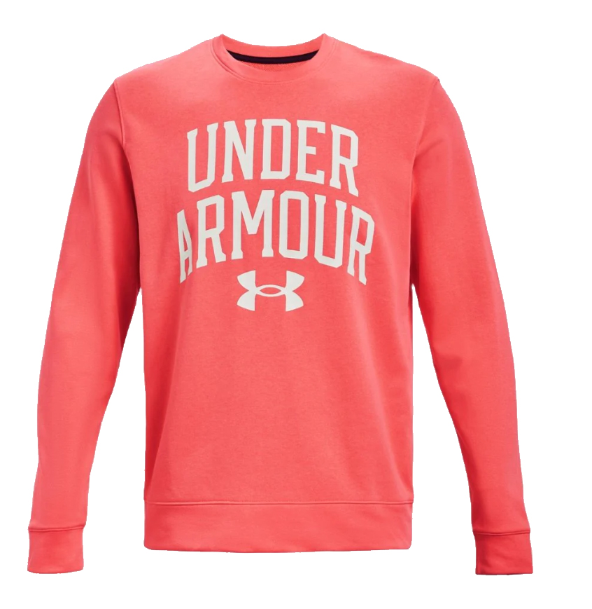 Czerwona bluza męska Under Armour 1361561690 L bok z tkaniną French Terry