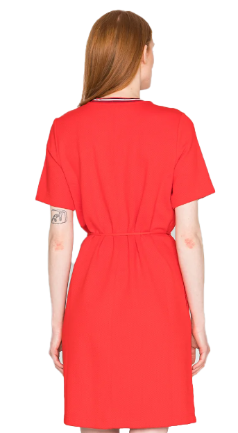 Czerwona sukienka Tommy Hilfiger WW0WW34207 rozmiar 36 - detal