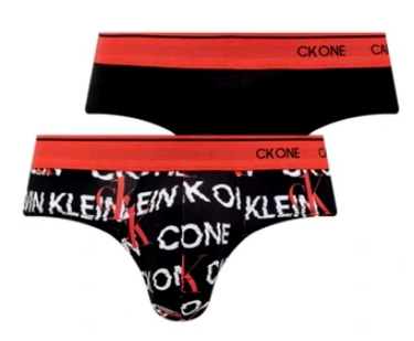 Czarne męskie slipy Calvin Klein 2-pak 000NB2386A-V7F rozmiar S przód z elastyczną gumką