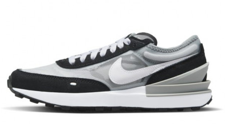 Szare młodzieżowe sneakersy Nike Waffle One DC0481-010 r. 38,5 bok z piankową podeszwą