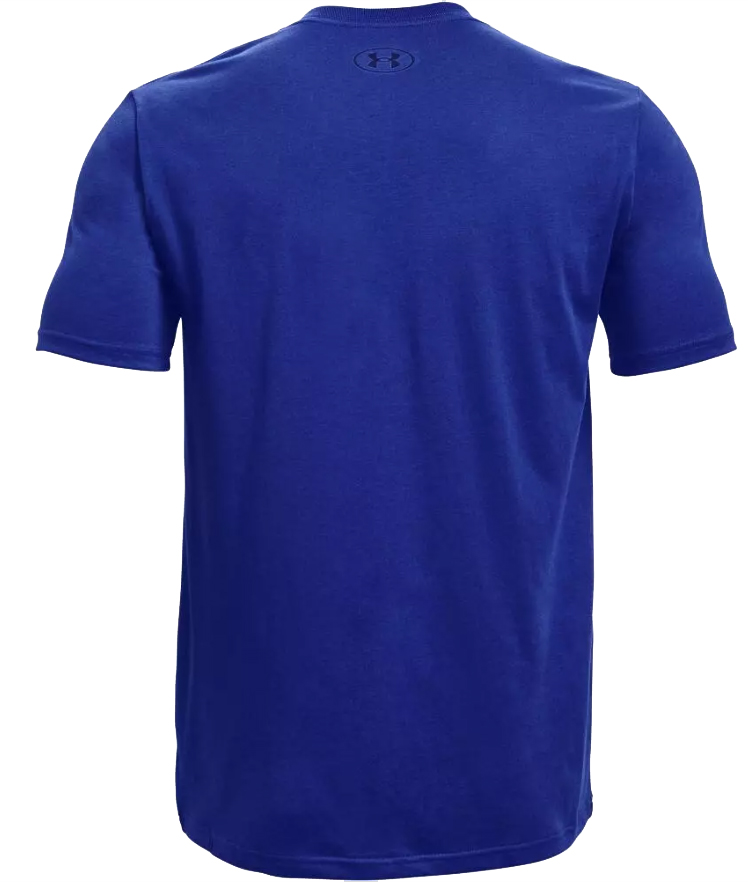 Niebieska męska koszulka Under Armour HeatGear Loose 1329584400 L przód z logo