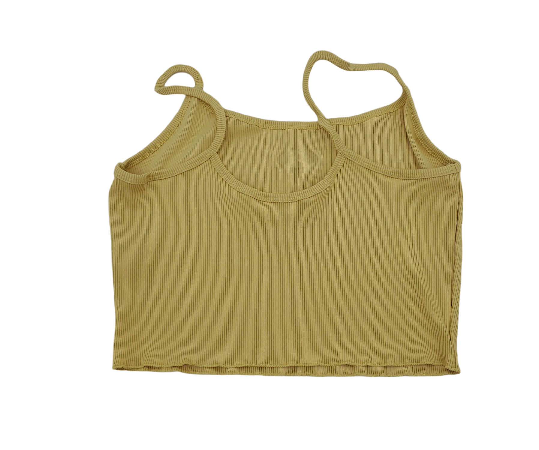 Brązowy oliwkowy top damski Nike Cropped Tank S przód