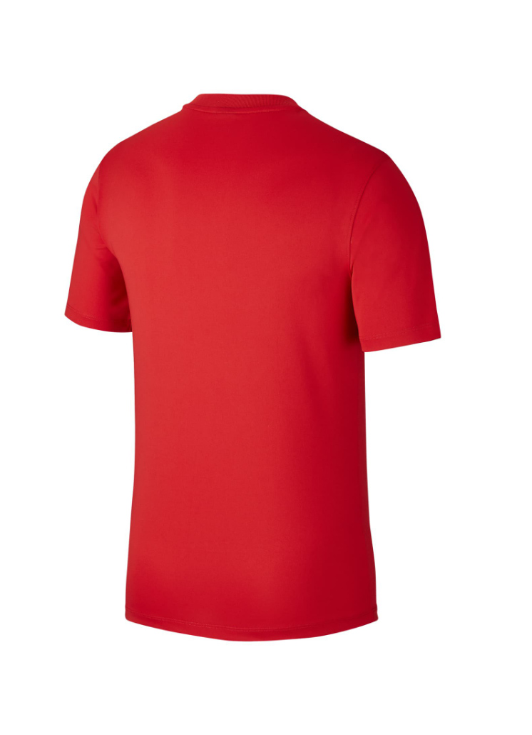Czerwona koszulka Nike Polska CD1207-688 XL 158-170 cm detal z logo Nike Swoosh