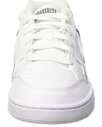 Białe dziecięce sneakersy Nike Son Of Force 615153-109 r. 35,5 detal cholewki i logo