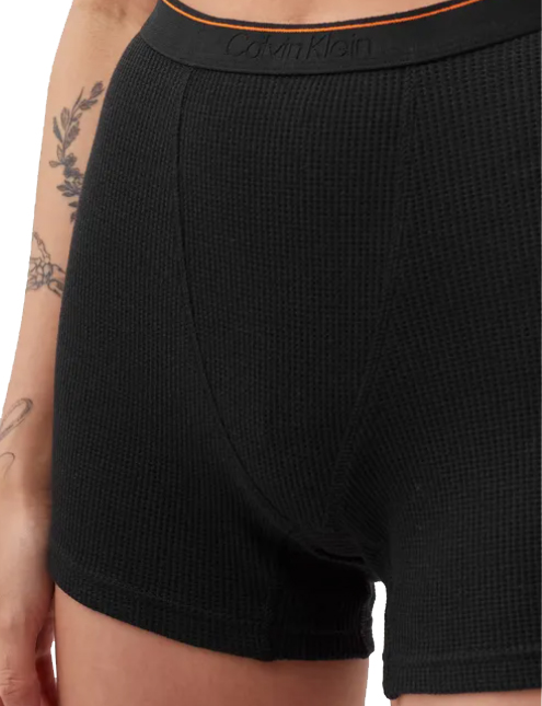 Szorty damskie Calvin Klein Sleep Short czarne XS 0040185WBE-UB1 tył