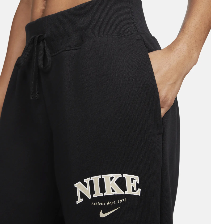 Damskie spodnie dresowe Nike Phoenix Fleece FB9959-010 czarne S przód