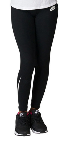 Czarne legginsy dziewczęce Nike Classic AJ6842010 S w kroju Tight Fit