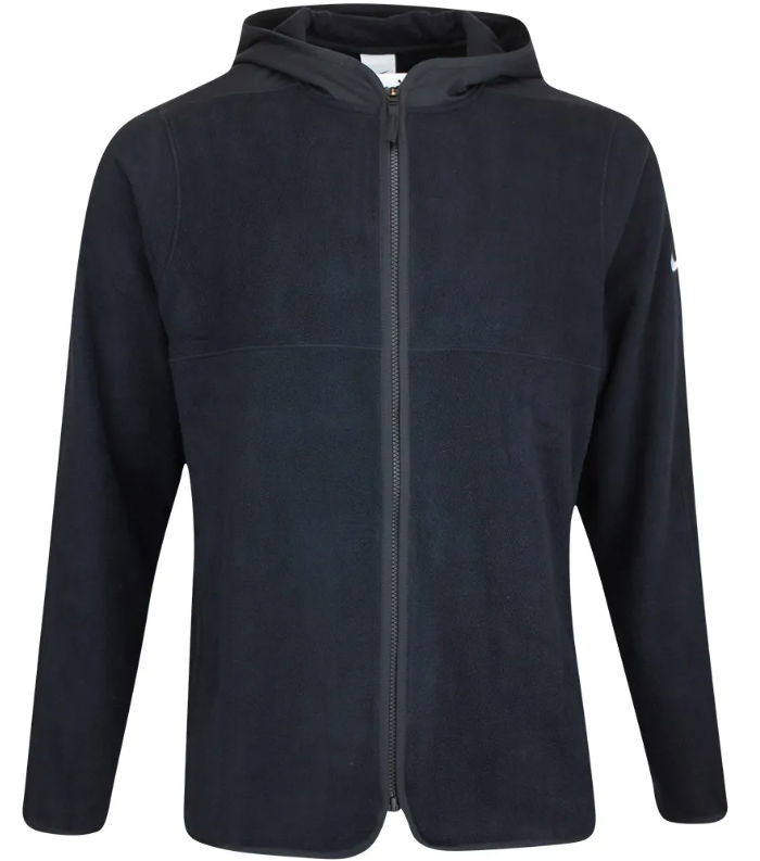 Czarna bluza męska Nike DC6475010 S przód z kapturem i pełnym zamkiem