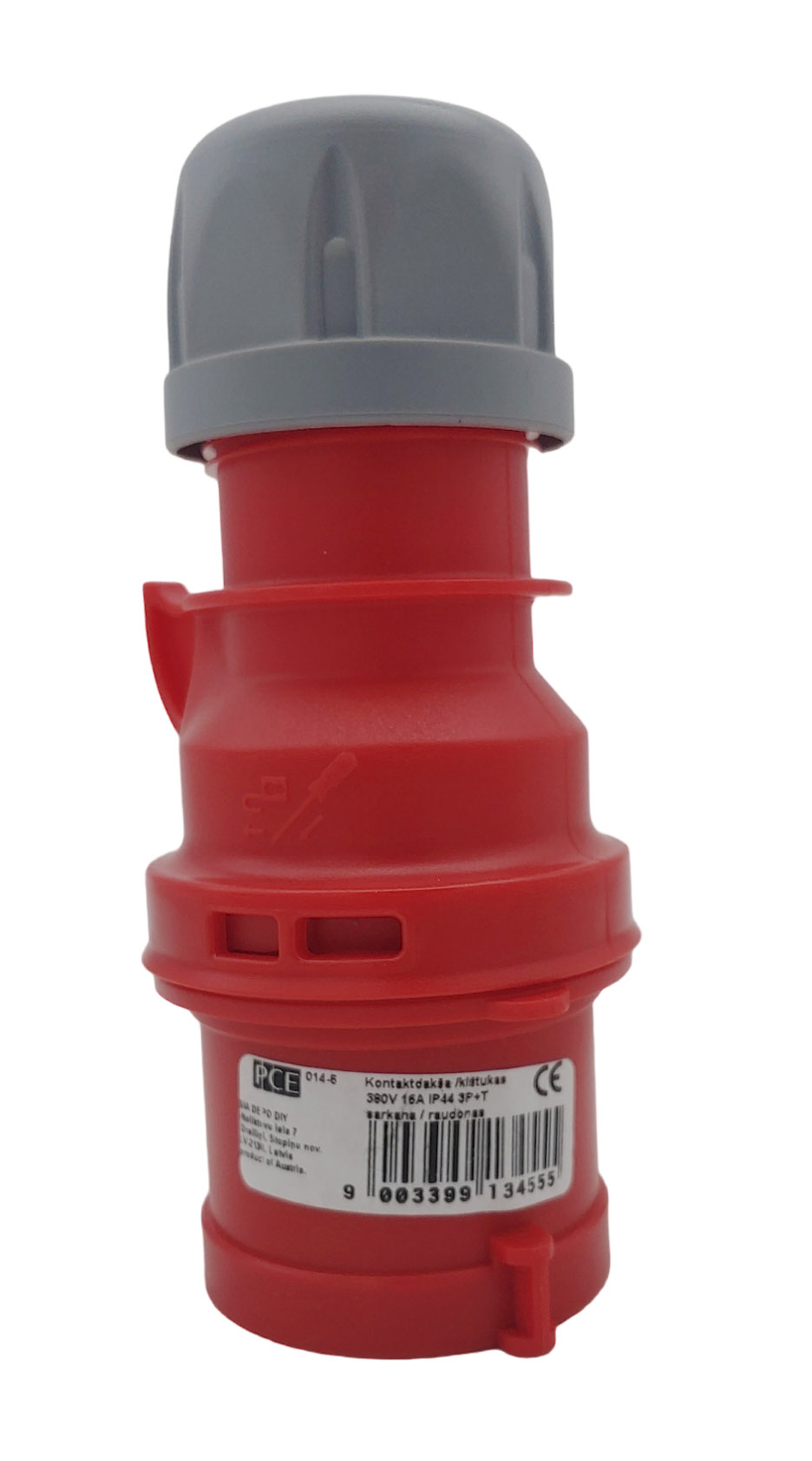 Wtyczka przenośna PCE 014-6 czerwona 16A IP44