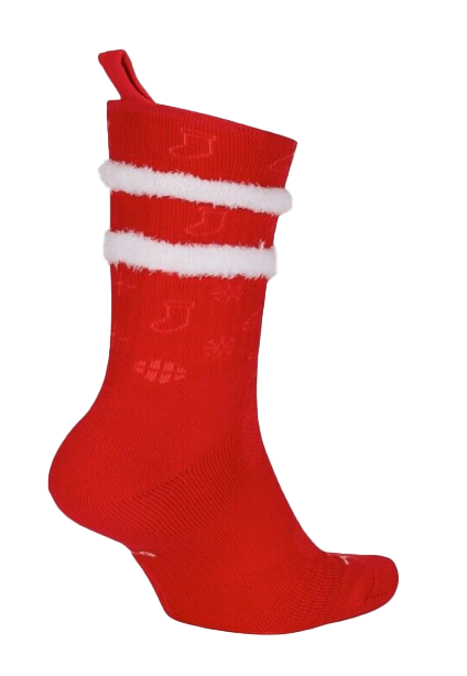 Czerwone skarpety Nike Elite Crew CK6786657 rozmiar XL 46-50 detal elastycznego mankietu