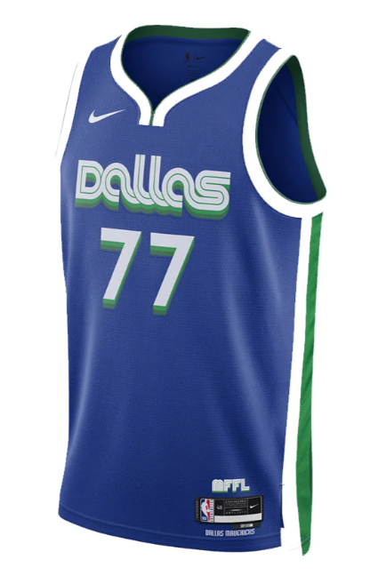 Niebieska koszulka NBA Dallas Mavericks Luka Dončić DO9590497 S City Edition
