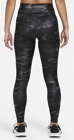 Damskie legginsy Nike One Shiny Camo Dri-FIT multikolor S przód