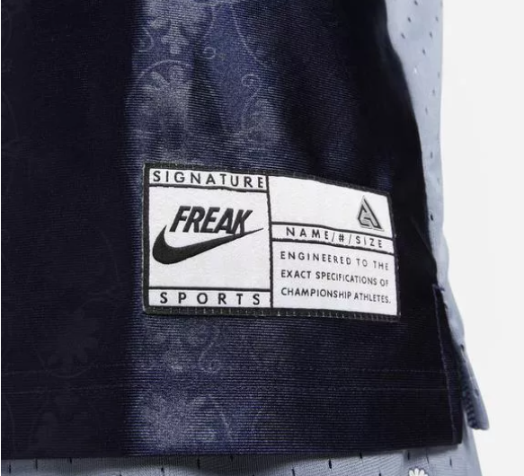 Niebieska koszulka męska Nike Freak Giannis Dri-FIT DQ5654498 L tył jasnoniebieski