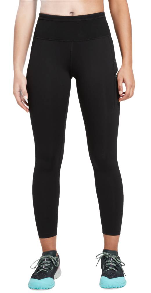 Damskie legginsy Nike Trail Running Epic Luxe Reflective czarne XXS przód