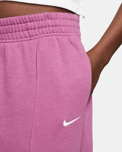 Spodnie dresowe damskie Nike Essential Loose Fit M fioletowe bok