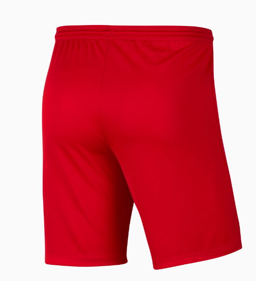 Czerwone spodenki męskie Nike Dry Park III Slim Fit L bok