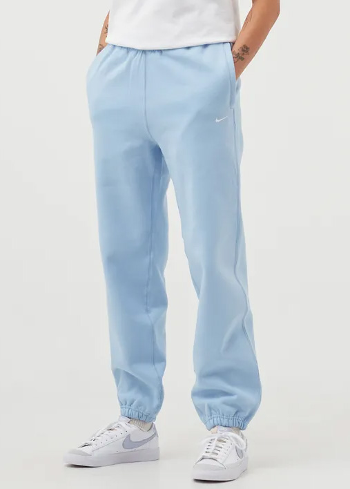Spodnie dresowe damskie Nike Fleece Pant Loose Fit XL niebieskie przód