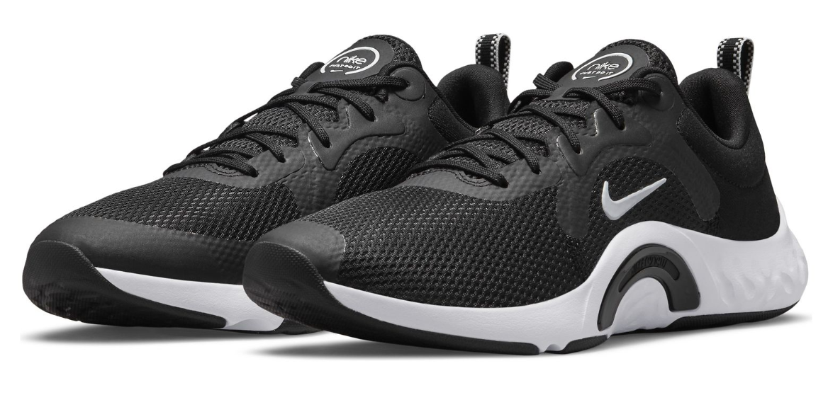 Czarne damskie sneakersy Nike Renew In-Season TR 11 DA1349-004 43 przód z siateczką i amortyzacją Renew