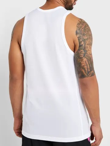 Męska biała koszulka Nike Tank Top BV9387-100 3XL z technologią Dri-FIT