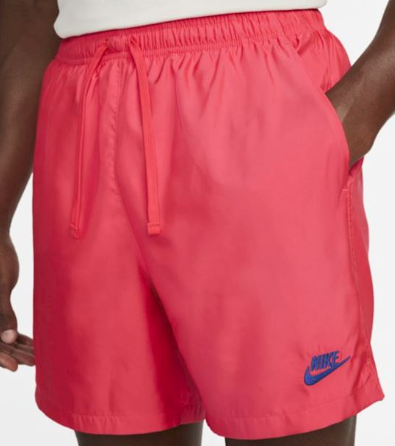 Czerwone spodenki męskie Nike Sportowe DZ2534 S bok